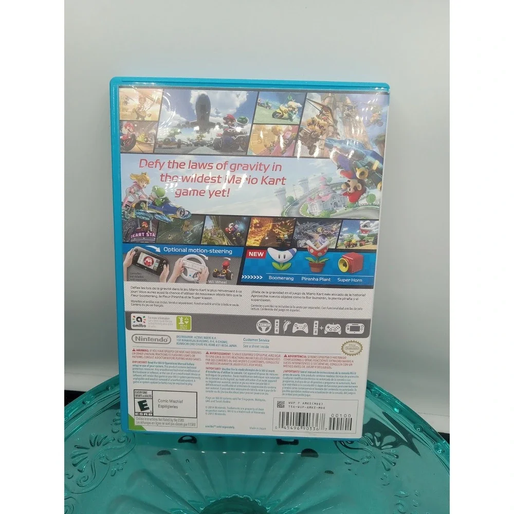 Mario Kart 8 (Nintendo Wii U, 2014) Not Complete Cover Is Faded